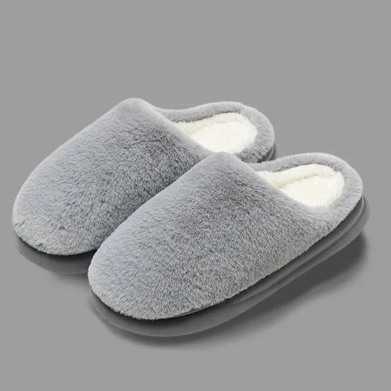 Chaussons d'Hiver Chauds pour Femme Gris clair / 35-36