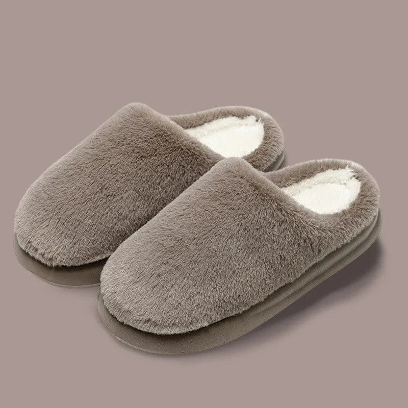 Chaussons d'Hiver Chauds pour Femme Marron clair / 35-36