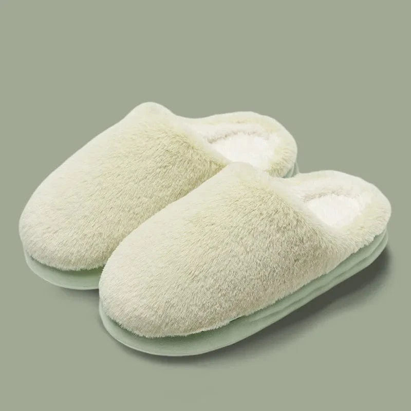 Chaussons d'Hiver Chauds pour Femme Vert clair / 35-36