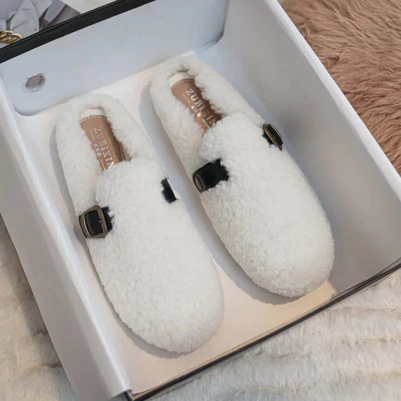 Chaussons d'Hiver en Laine pour Femme