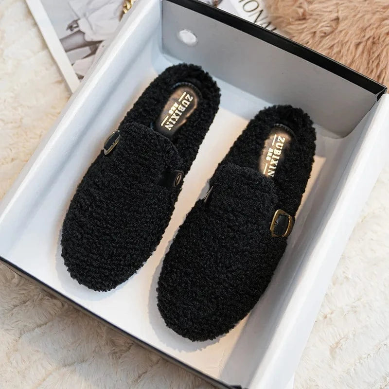Chaussons d'Hiver en Laine pour Femme