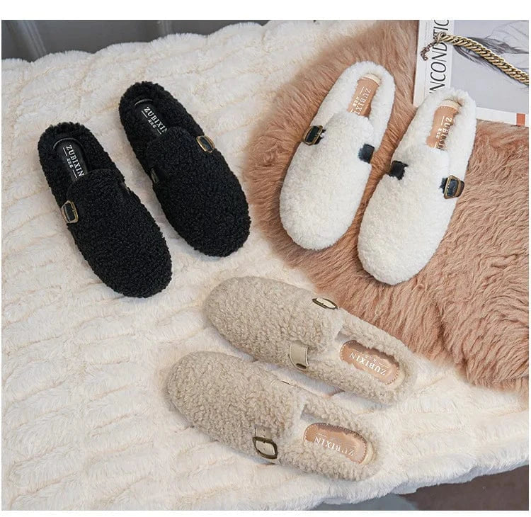 Chaussons d'Hiver en Laine pour Femme