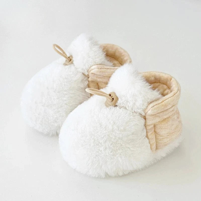 Chaussons d'Hiver pour Bébé Blanc / 0-6 mois
