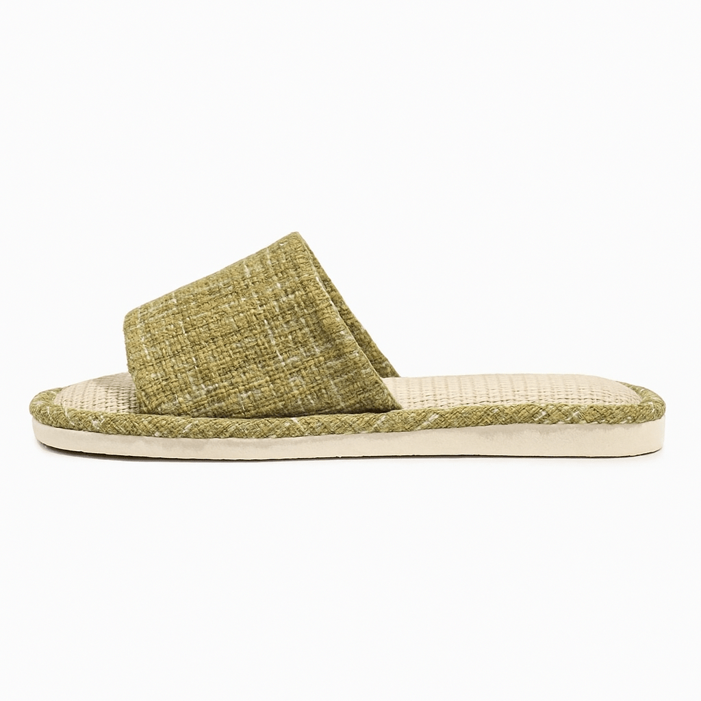 Chaussons d'Intérieur Été pour Femme Vert olive / 35-36
