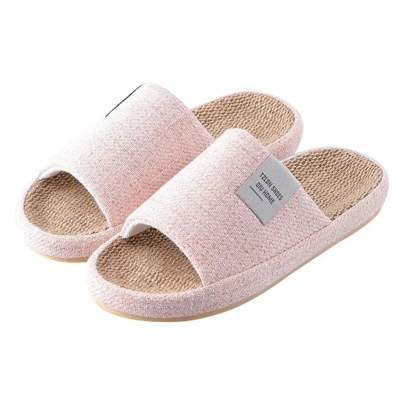 Chaussons de Maison Aspect Lin