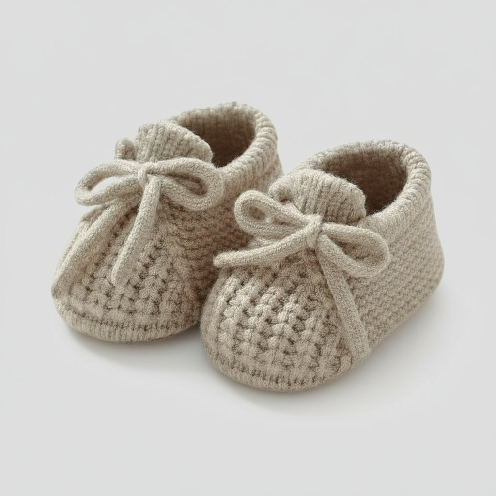 Chaussons de Naissance en Laine pour Bébé