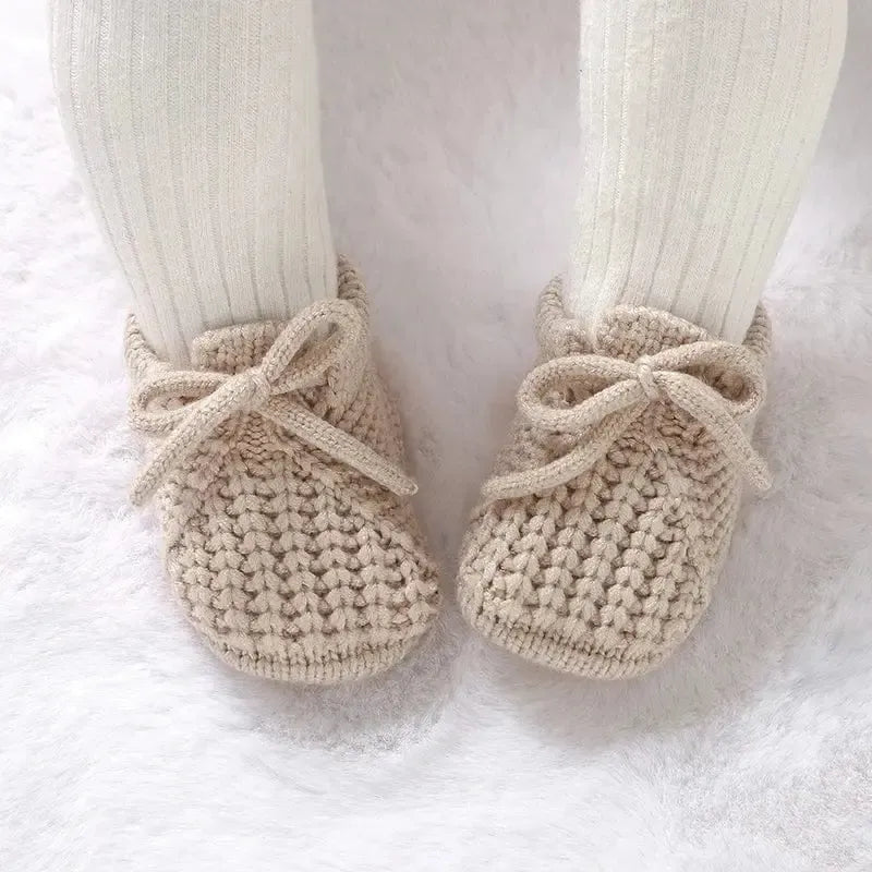 Chaussons de Naissance en Laine pour Bébé