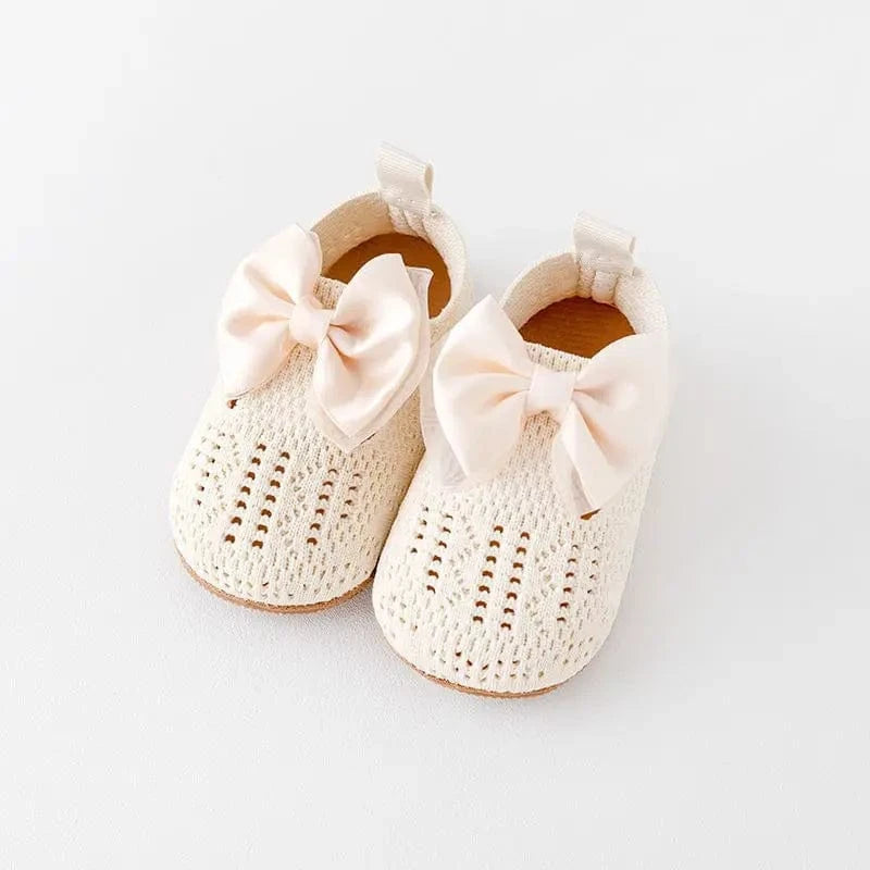 Chaussons de Naissance pour Fille Beige / 0-6 mois