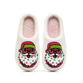 Chaussons de Noël Père Noël Étoilé Bochausson vue de dessus de la paire