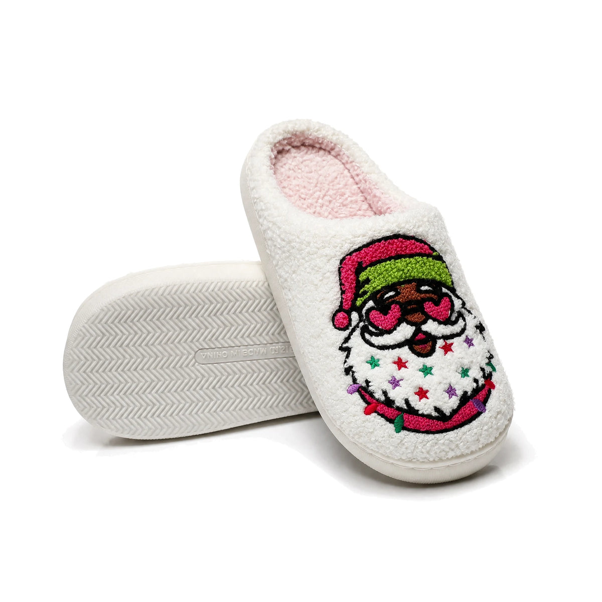 Chaussons de Noël Père Noël Étoilé Bochausson semelle antidérapante