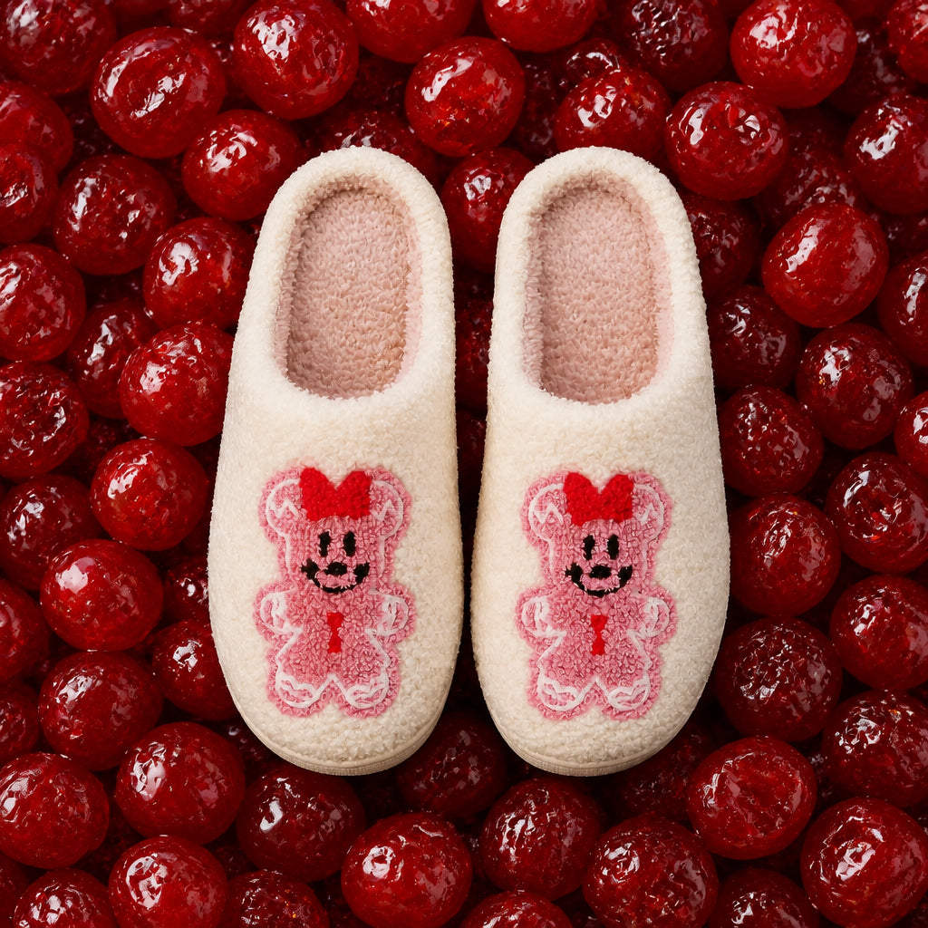 Chaussons de Noël Souris en Pain d'Épices Bochausson mise en scène