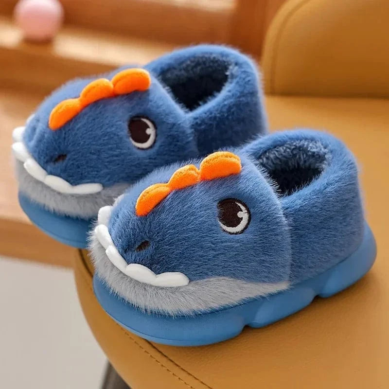 Chaussons Dinosaure pour Enfant Bleu / 30-31