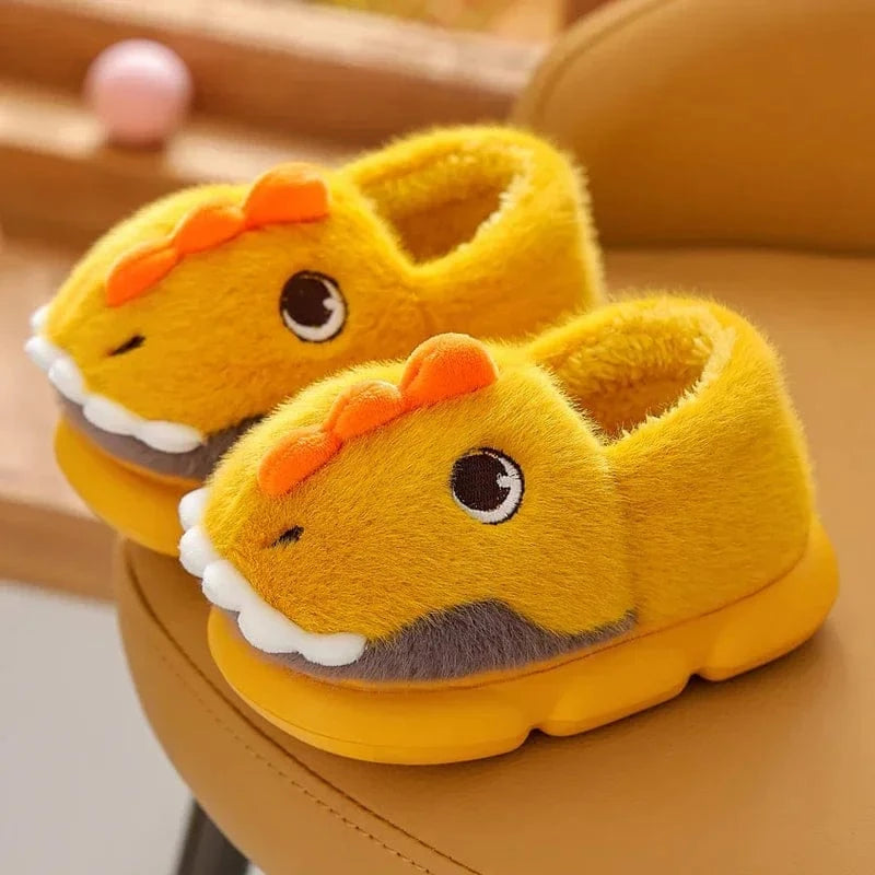 Chaussons Dinosaure pour Enfant Jaune / 23-24