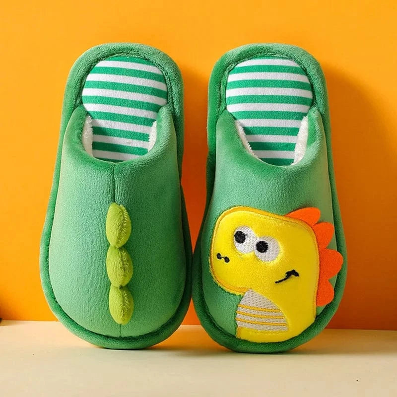 Chaussons Dinosaure Pour Garçon Vert / 24-25