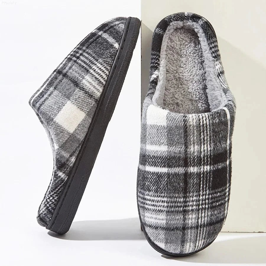 Chaussons Ecossais Gris / 38-39