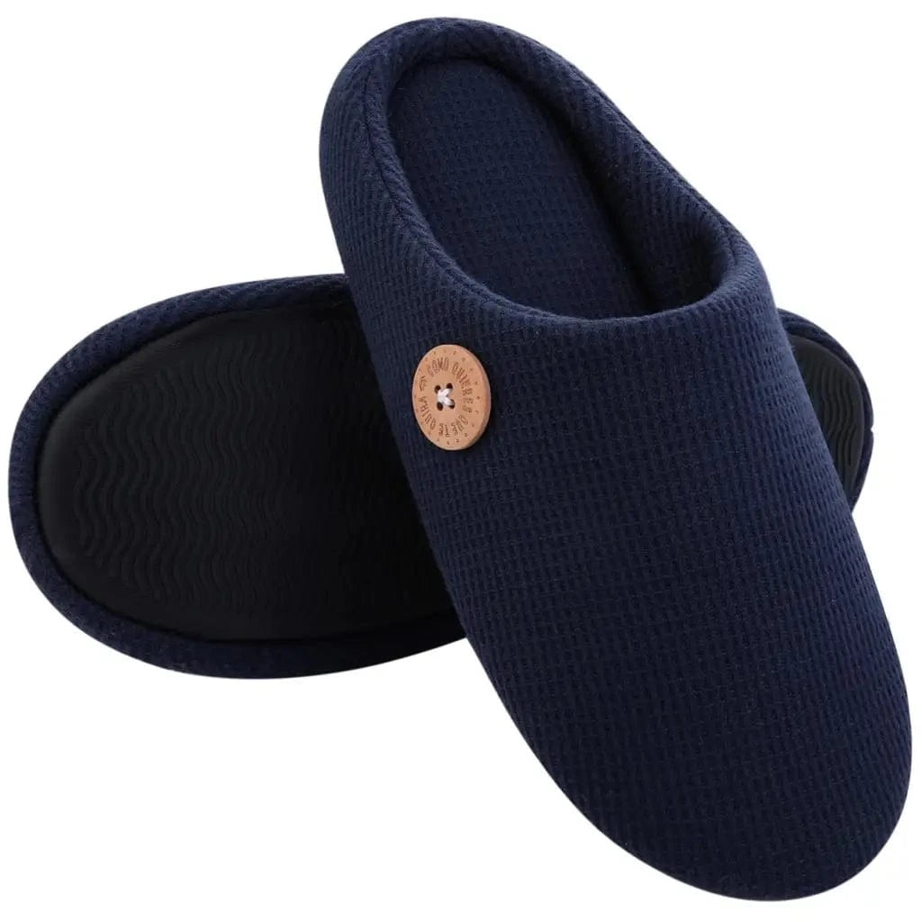 Chaussons en Coton pour Homme Bleu marine / 38-39