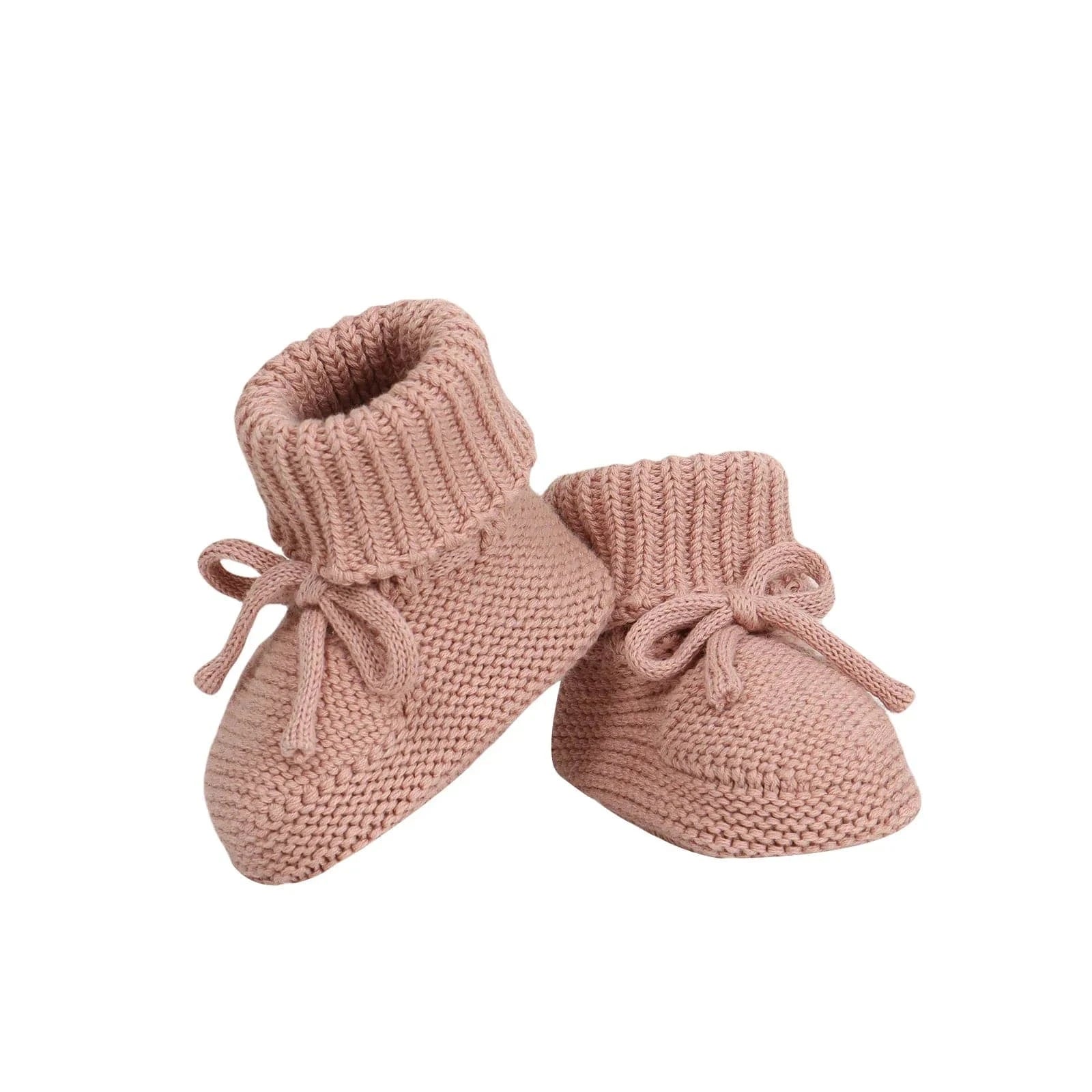 Chaussons en crochet pour bébé Rose / Prématuré ( 9 cm )
