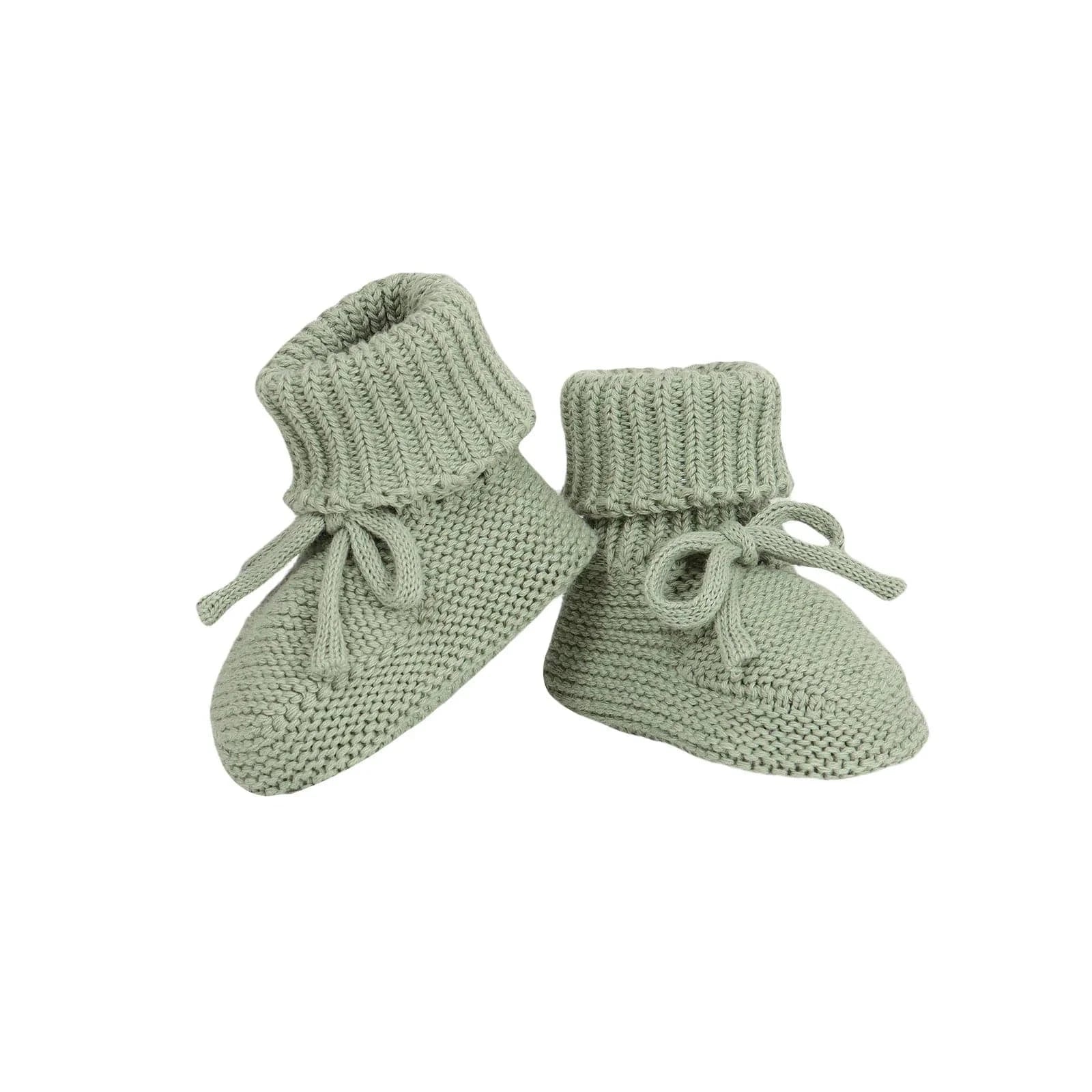 Chaussons en crochet pour bébé Vert olive / Prématuré ( 9 cm )