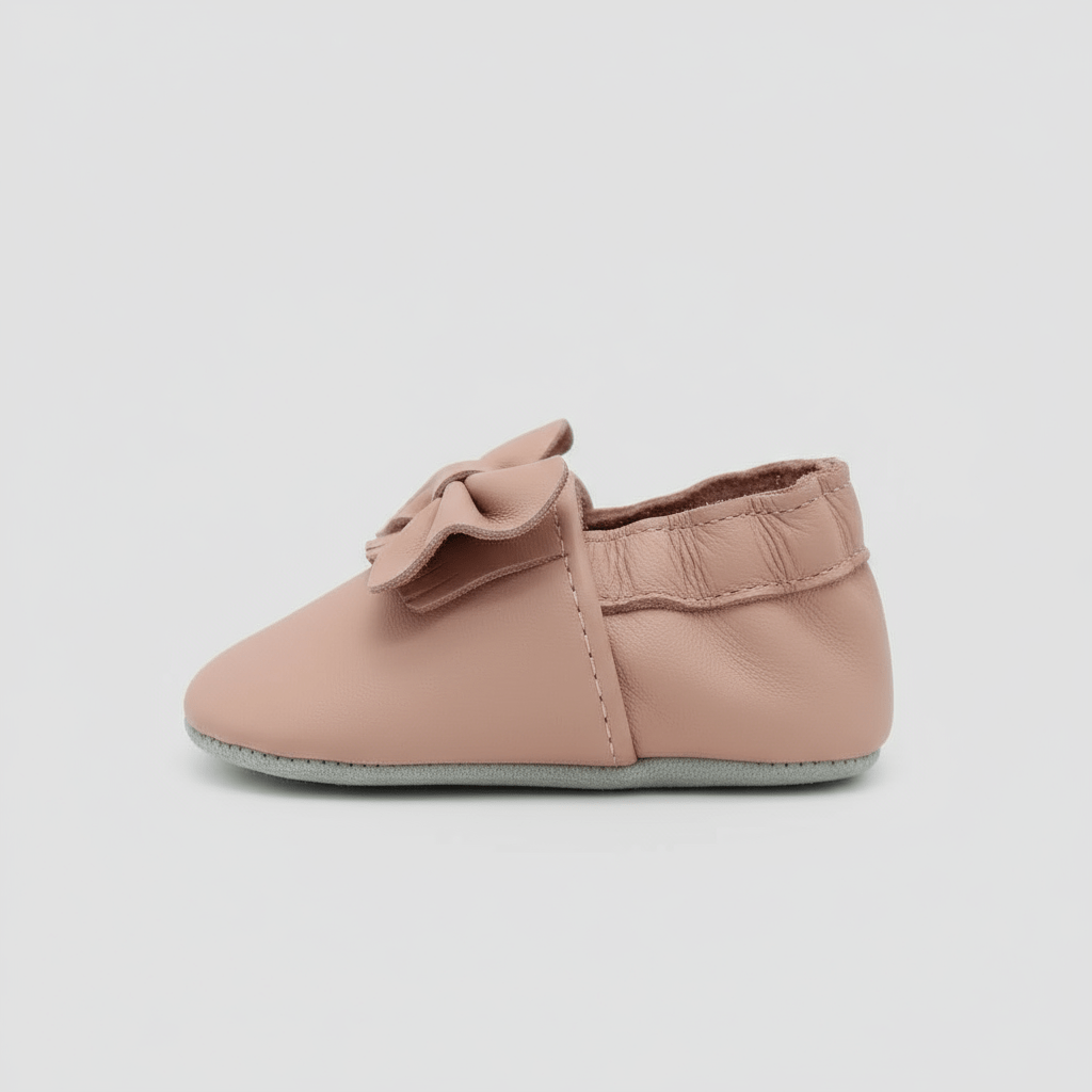 Chaussons en Cuir Bébé Fille