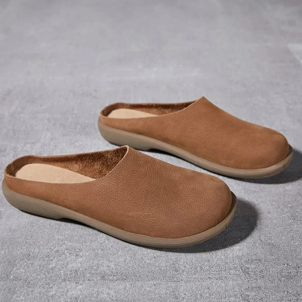 Chaussons Cuir Confort pour Femme