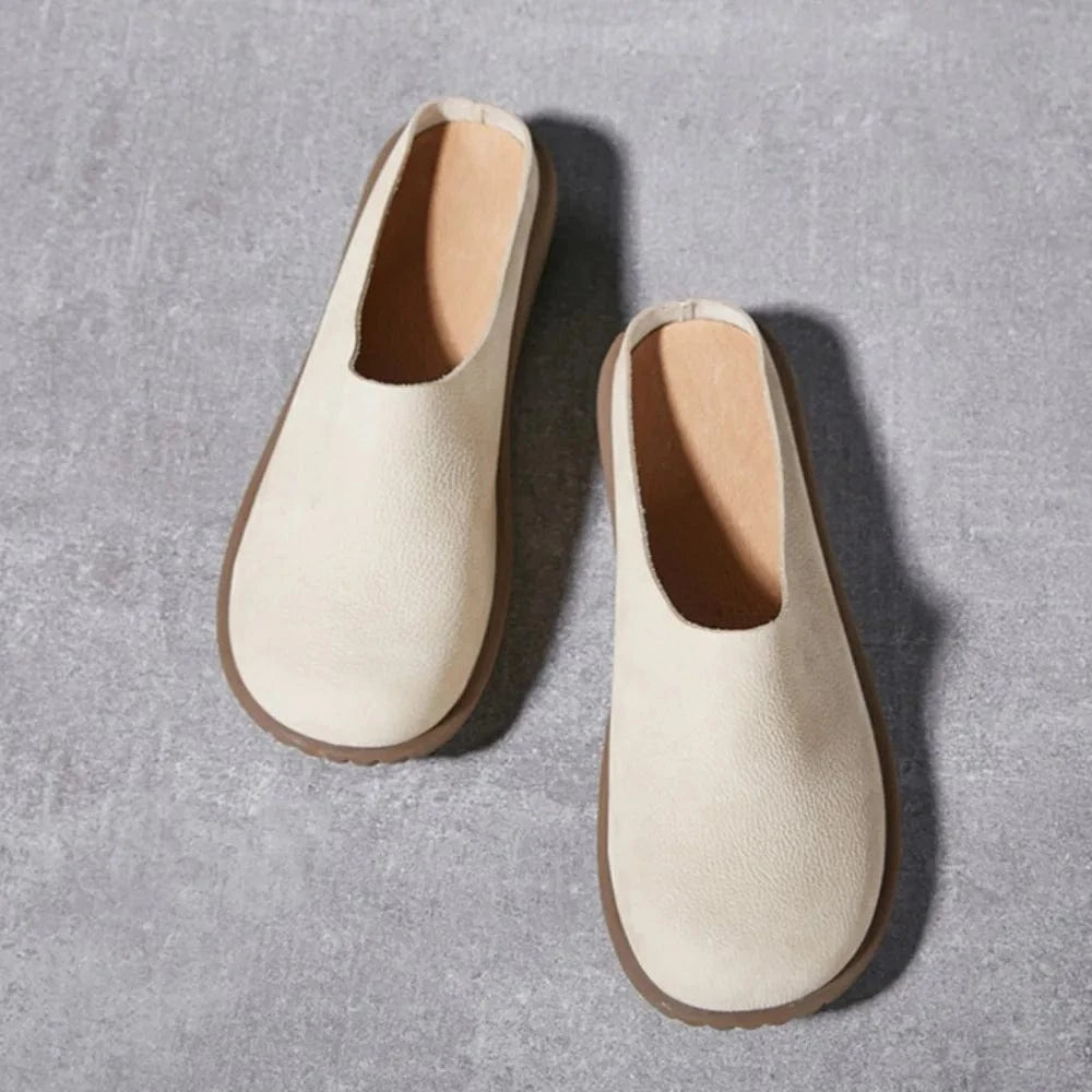 Chaussons Cuir Confort pour Femme