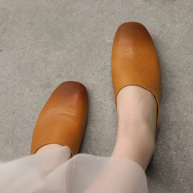 Chaussons en Cuir pour Femme