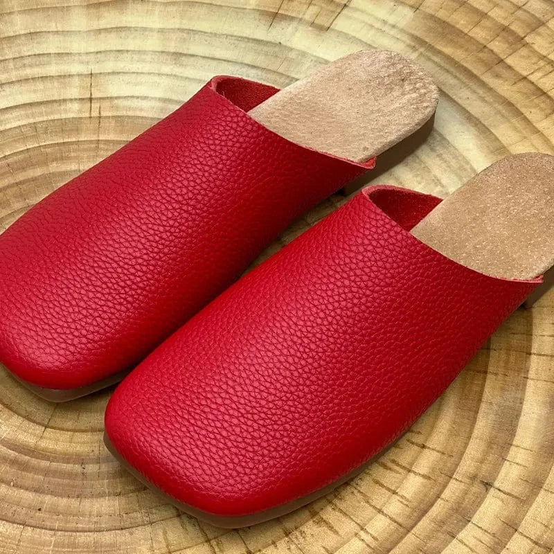 Chaussons en Cuir Souple Minimalistes