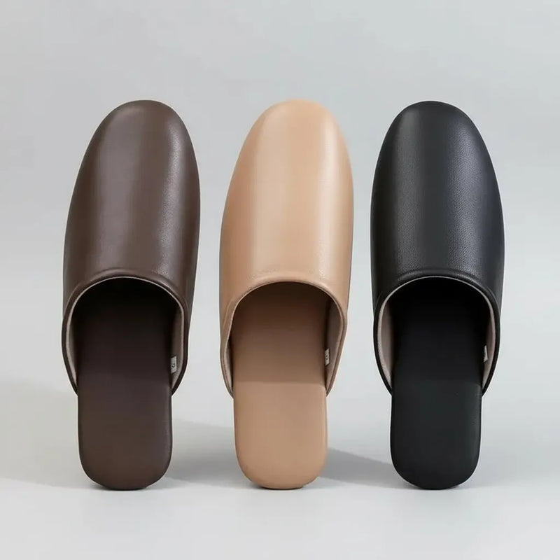 Chaussons en Cuir Souple pour Femme