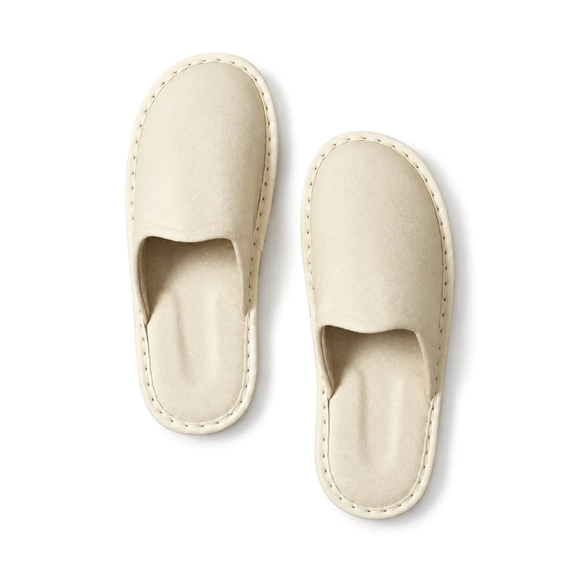 Chaussons en Cuir Surpiqué COPENHAGUE Bochausson vue de dessus