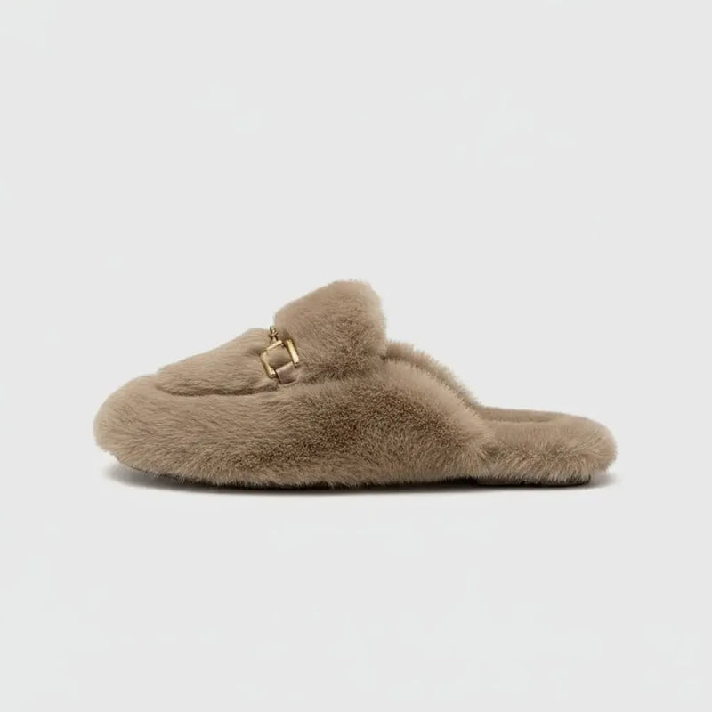 Chaussons en Fausse Fourrure pour Femme