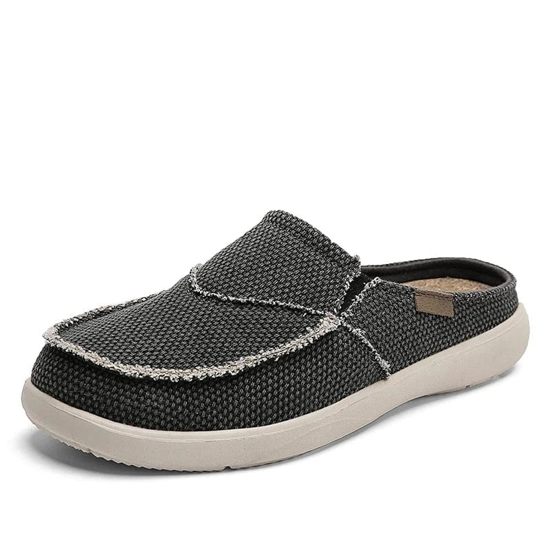 Chaussons en Toile pour Homme Gris anthracite / 39