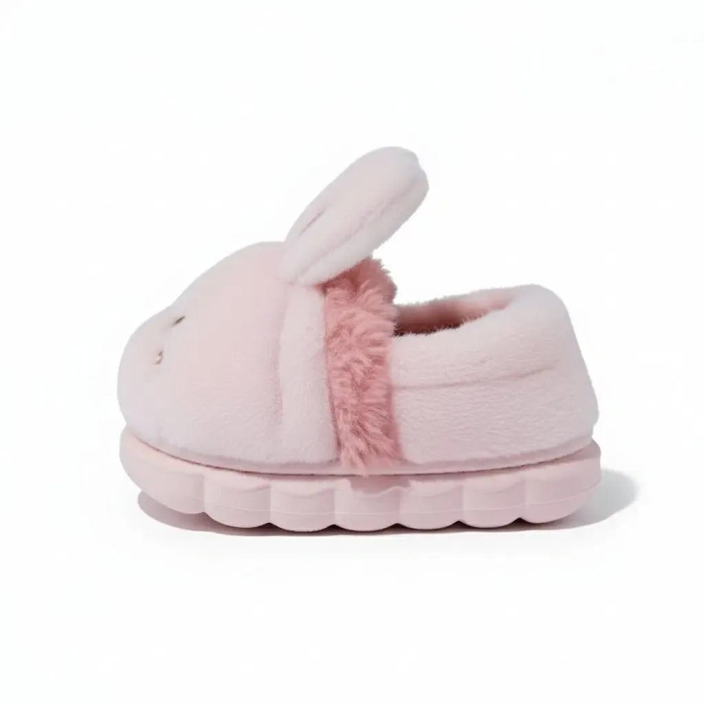 Chaussons Enfant Peluche Lapin Rose / 21-22