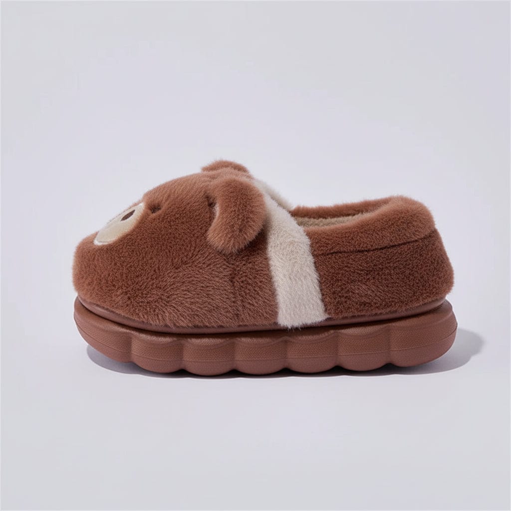 Chaussons Enfant Peluche Ours