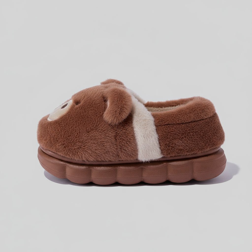 Chaussons Enfant Peluche Ours
