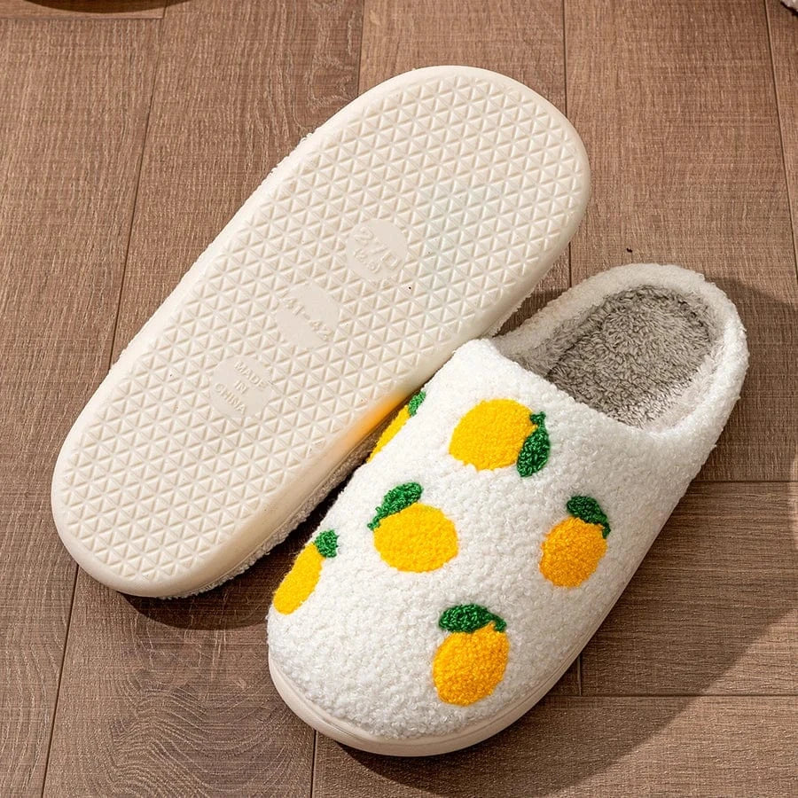 Chaussons Citron pour Femme
