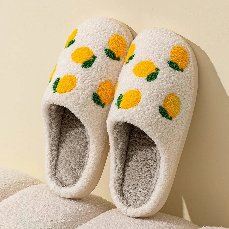 Chaussons Citron pour Femme