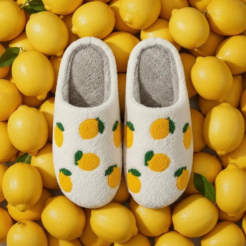 Chaussons Citron pour Femme