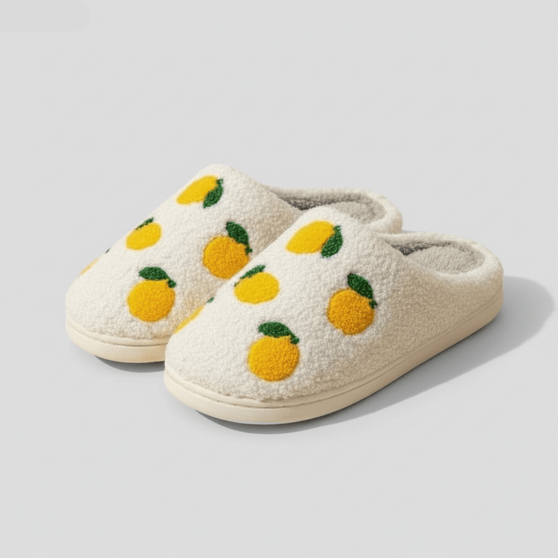 Chaussons Citron pour Femme