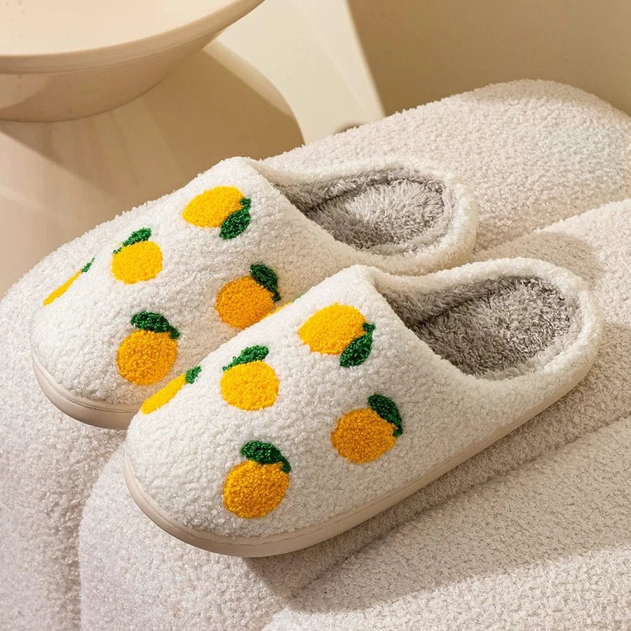 Chaussons Citron pour Femme Jaune / 36-37
