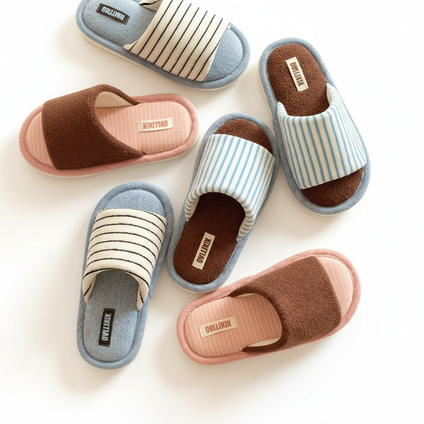 Chaussons femme été ouverts Bochausson vue de dessus