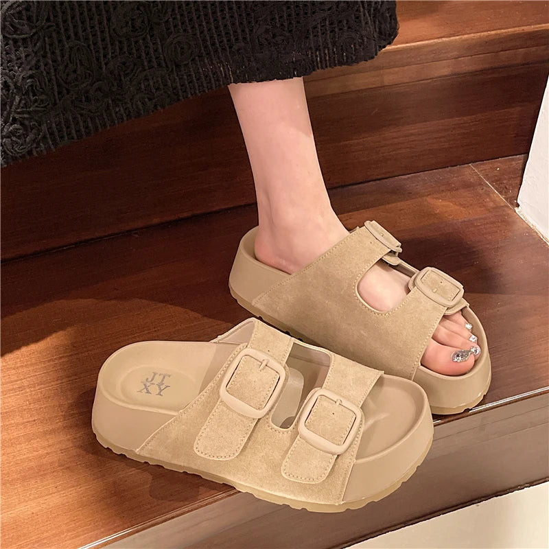 Chaussons femme été sandales Bochausson detail