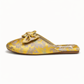 Chaussons femme mules à noeud Bochausson vue de face