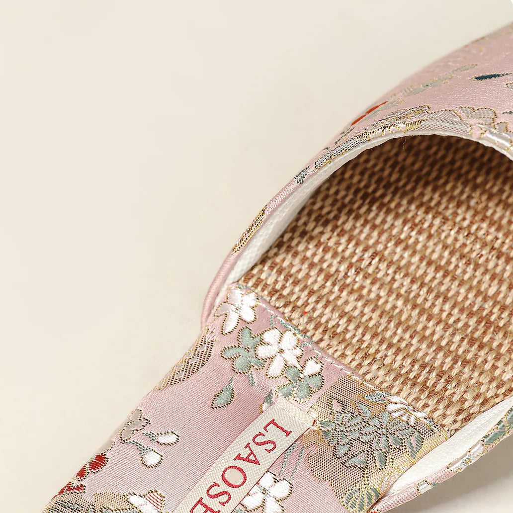 Chaussons femme mules brodées Bochausson vue d ensemble