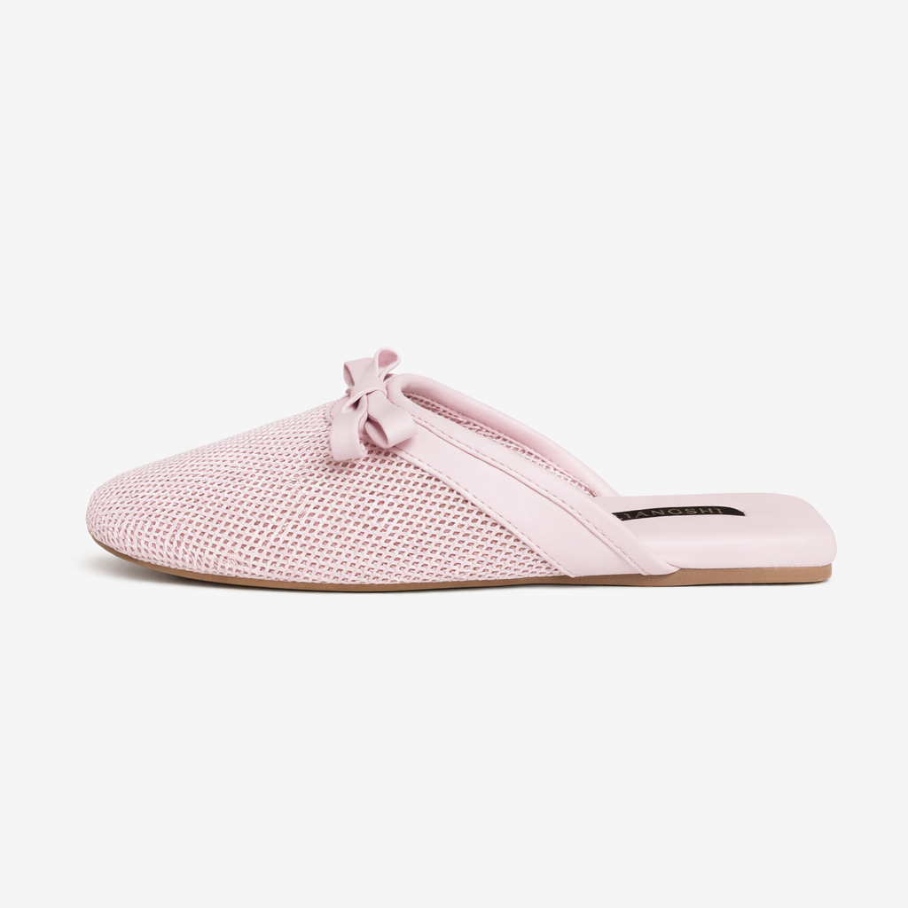 Chaussons femme mules en mesh Bochausson vue de dessus