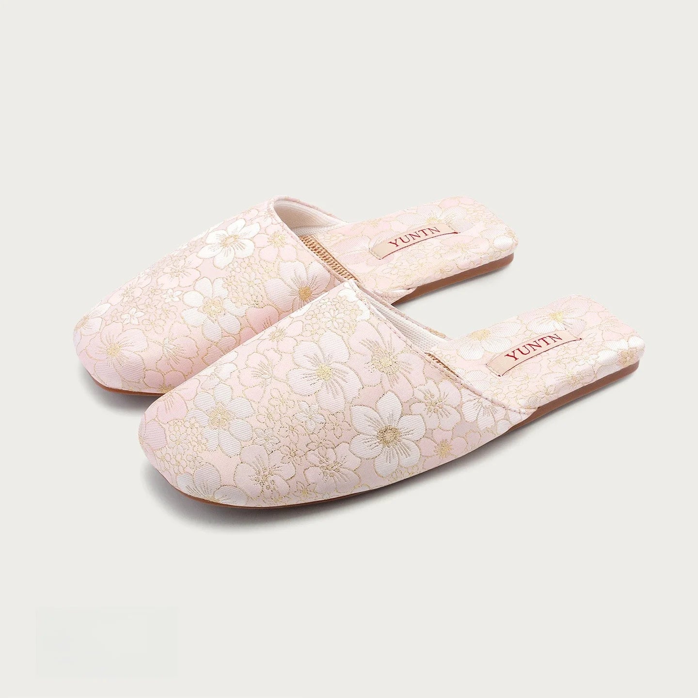 Chaussons femme mules fleuries Bochausson vue d ensemble