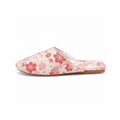 Chaussons femme mules fleuries Bochausson vue portee