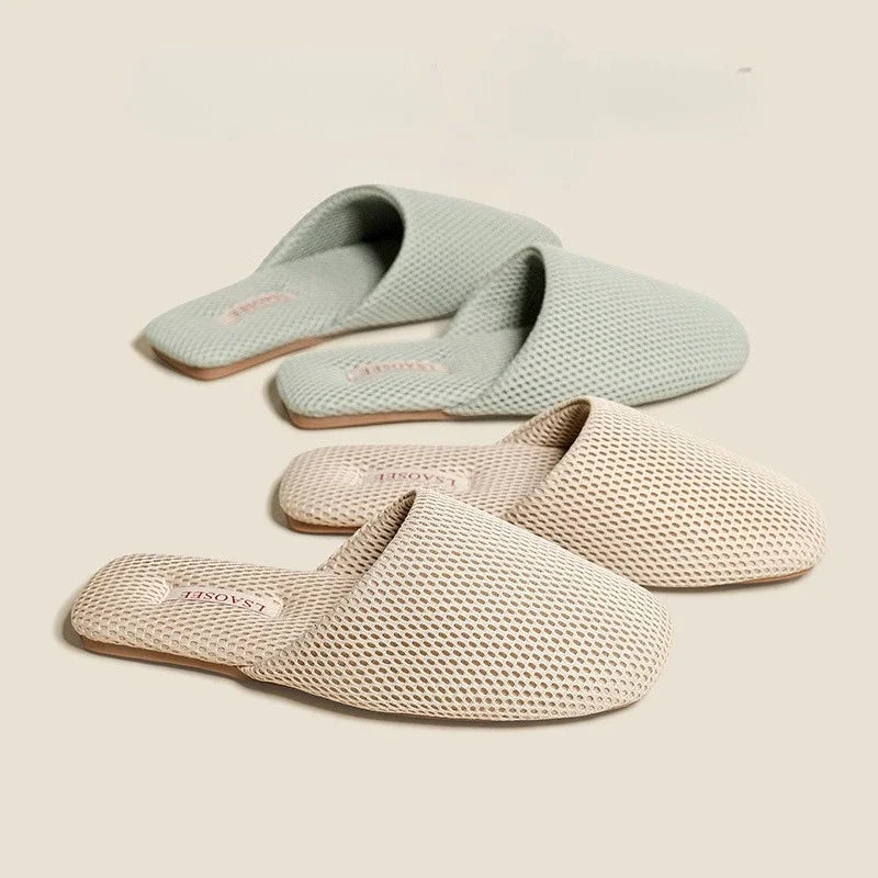 Chaussons femme mules respirantes Bochausson vue de dessus