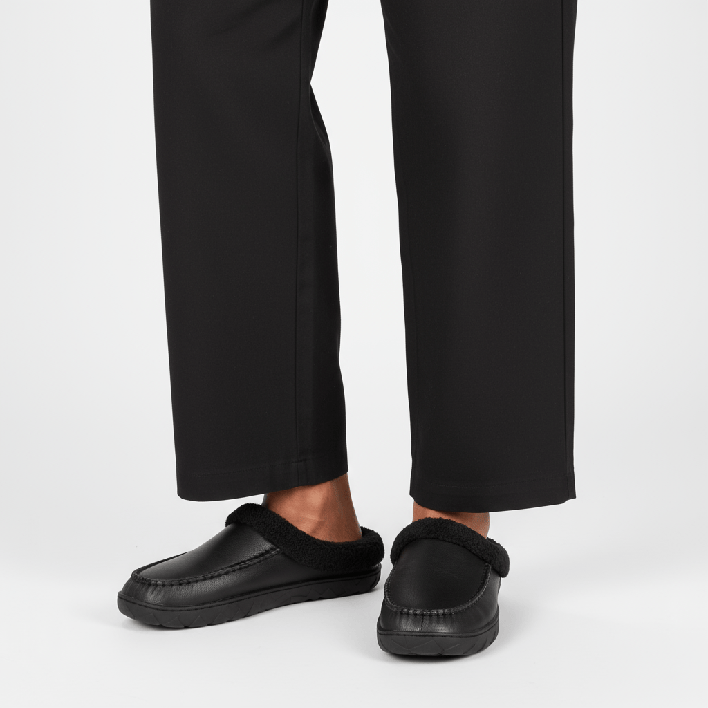 Chaussons Fourrés Aspect Mouton pour Homme