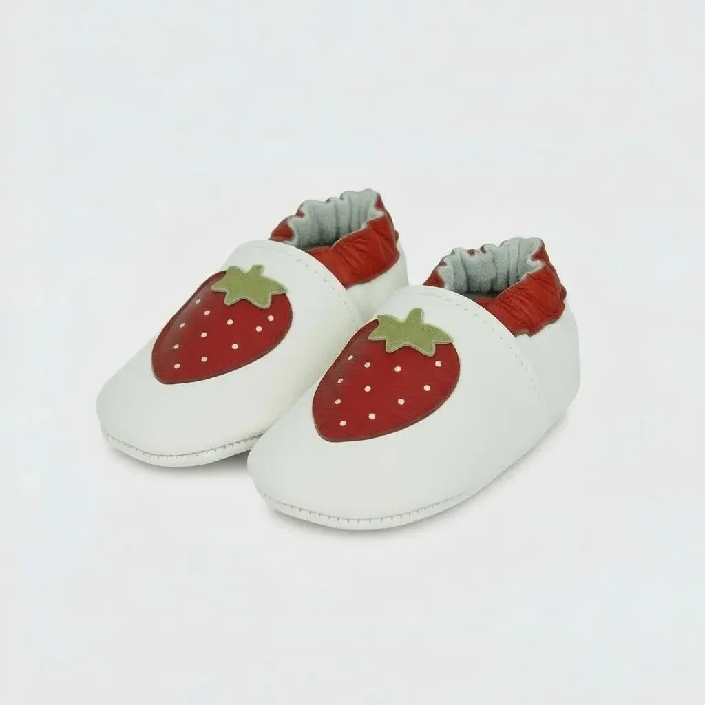 Chaussons Fraise pour Bébé Rouge / 17-18