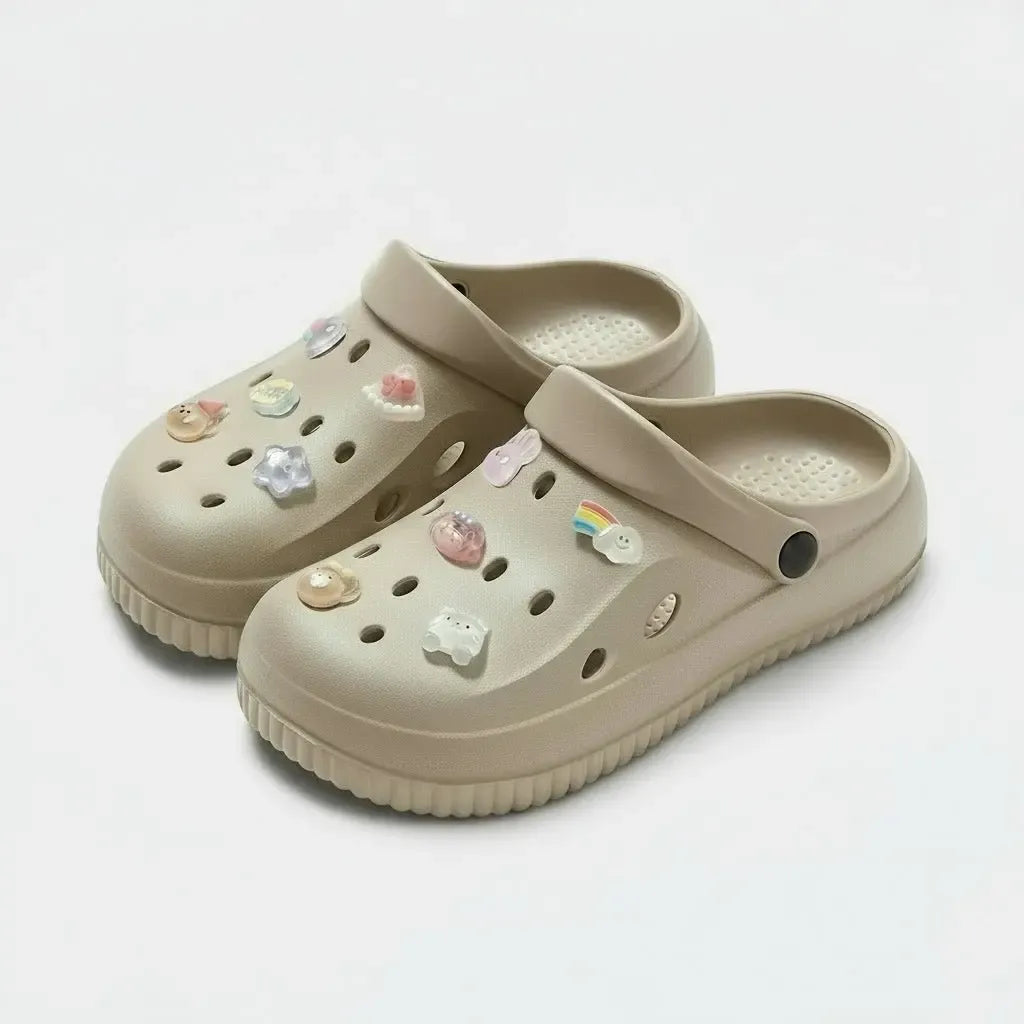 Chaussons Fun pour Femme Beige / 35-36